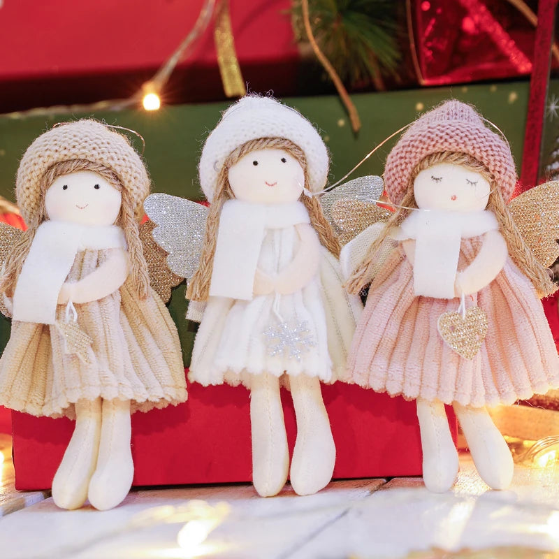 2024 New Year Gift Cute Christmas Angel Doll Xmas Tree Ornament Noel Deco Christmas Decoration for Home Natal Navidad 2023 Decor