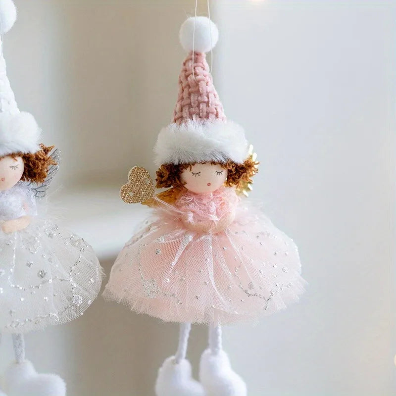 2024 Navidad Christmas Angel Dolls Xmas Tree Pendant Ornaments 2025 New Year Gifts Christmas Decoration for Home Natal Noel Deco