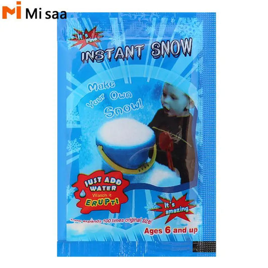 Christmas Decor Decorative Absorbant Instant Fluffy Polymer Snow For Kids Artificial Fake Snowflakes Toy Whimsical Fun