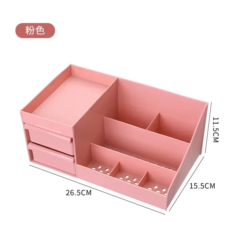 Makeup Organizer for Cosmetic Large Capacity Cosmetic Storage Box Organizer Desktop Jewelry Nail Polish Makeup Drawer Container