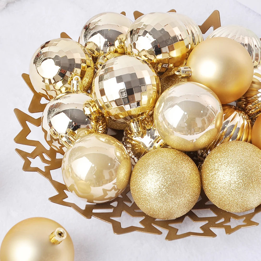 1box Christmas Balls Christmas Tree Ornaments Ball Xmas Hanging Tree Pendants Home Party Decor 2023 New Year Gift Navidad