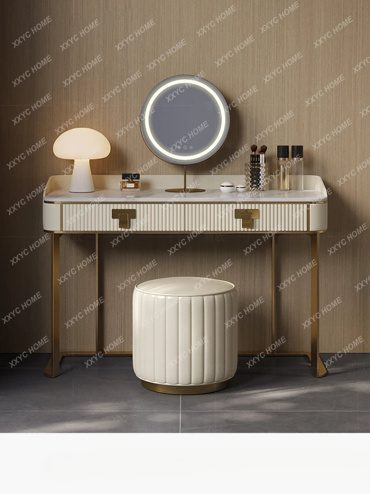 Makeup Table Bedroom Simple Large and Small Apartment Type Marble Fashion Modern High-End Dresser