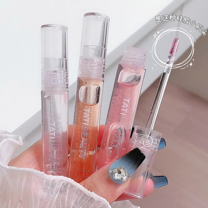 Moisturizer Lip Gloss Mirror Water Lip Glaze Waterproof Liquid Lipstick Volume Lip Clear Lipgloss Women Korean Makeup Cosmetics