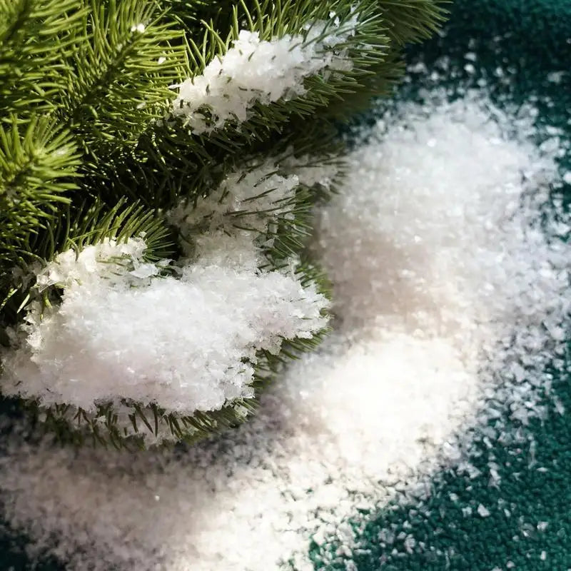 50g Christmas Fake Snow Decor Fluffy Faux Snow for Christmas Artificial Snow for Holiday Decorations Scene photography props