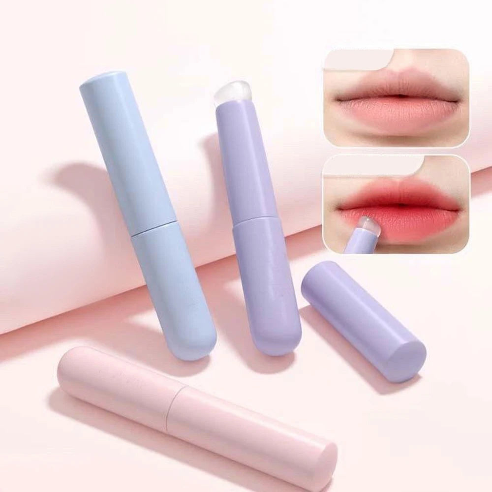 Upgrade Silicone Lip Brush With Cover Angled Concealer Brush Like Fingertips Q Soft Lipstick Makeup Brushes Round Head No Broken