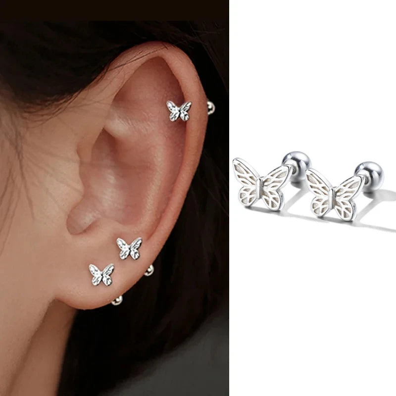 New Fashion Cute Butterfly Stud Earrings For Women