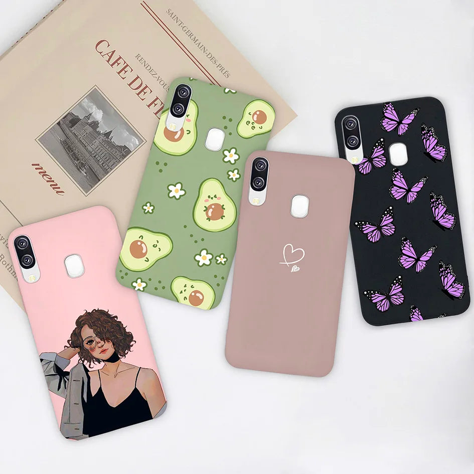 For Samsung Galaxy A40 Phone Cases Fashion Cute Girl Heart Case Cover For Coque Samsung Galaxy A40 A 40 SM-A405F 5.9" Capa Funda