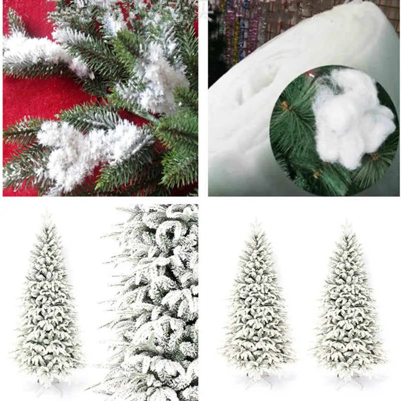 Fake Snow Blanket Frozen Party Snow Winter Christmas Decoration New Year Decoration  Cotton Fibre Christmas Decorations For Home