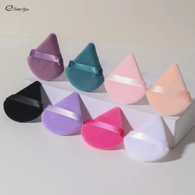 1PC Triangle Powder Puff Soft Velvet Cosmetic Puff Face Makeup Sponge Foundation Puff Makeup Blender Beauty Make Up Tools