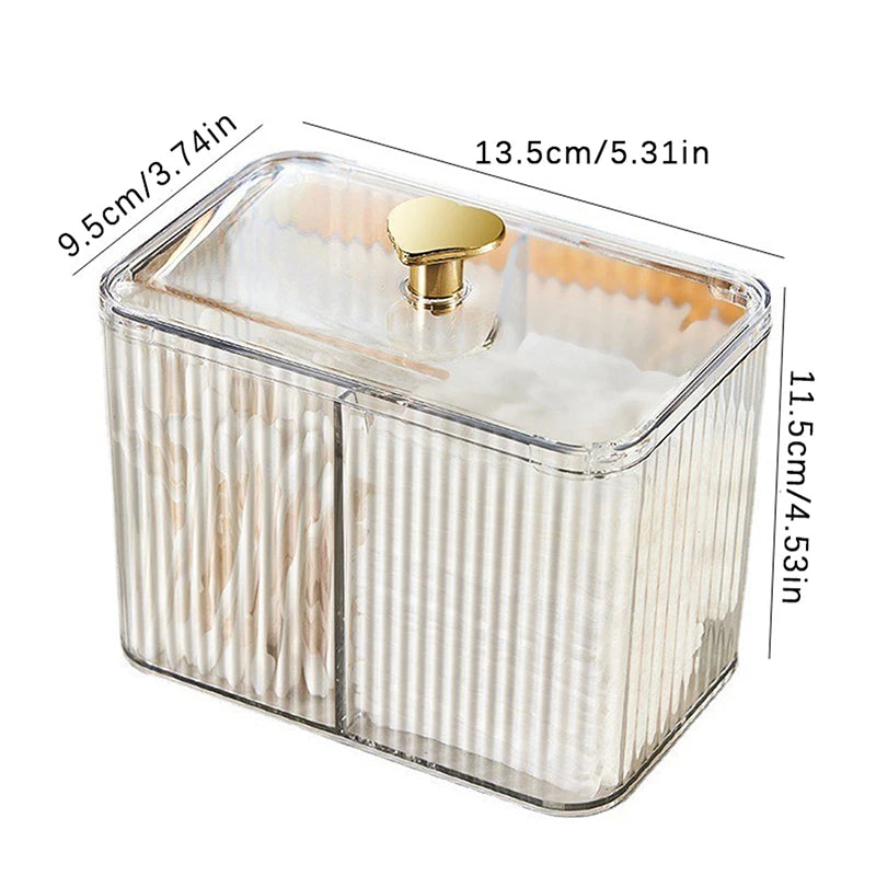 Multifunction Makeup Cotton Pad Storage Box Cotton Swab Rod Cosmetics Jewelry Holder Container Lipstick Organizer Box