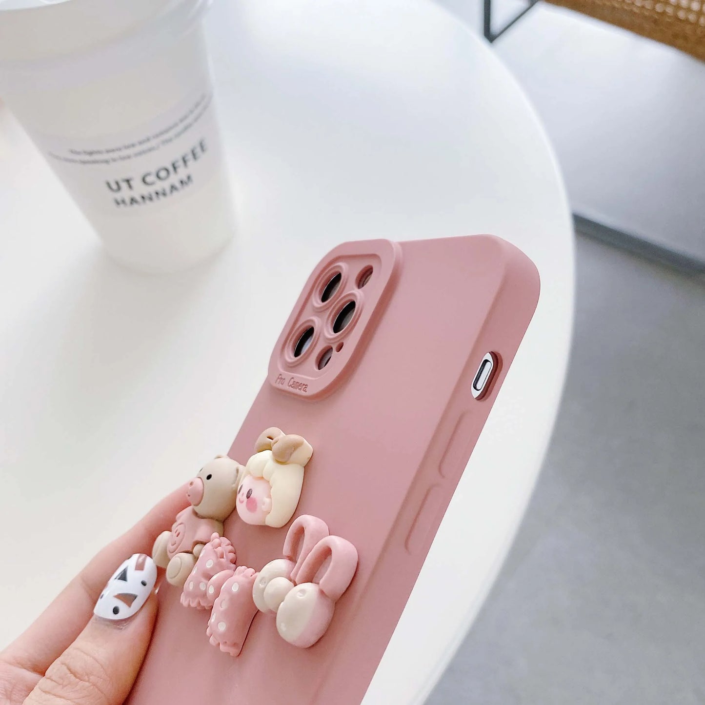 Cute Petty Girl Bear Phone Cases for iPhone X XR XS Max 7 8 6 6s Plus Soft Silicon Back Cover Case On iPhone 13 12 11 14 Pro Max