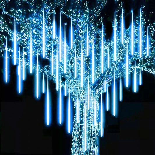 30/50cm 10Tubes Meteor Shower Rain Led Fairy String Lights Street Garlands Christmas Tree Decorations for Outdoor New Year Decor