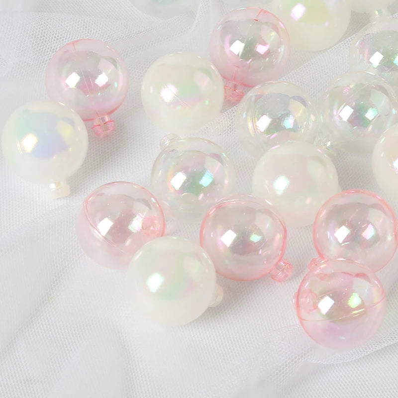 10pcs Transparent Bubble Ball Christmas Tree Hanging Balls 3cm/4cm/5cm/6cm DIY Baking Cake Party Decoration Supplies