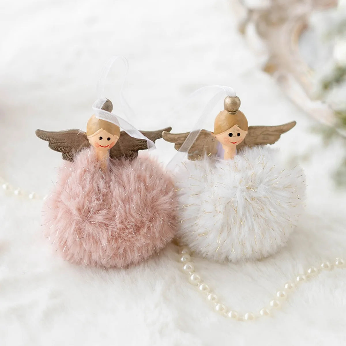 Christmas Best Wish Angel Baby Plush Doll Pendant Home Decorations Christmas Tree Pendants Hanging Ornaments New Year Gifts Toys