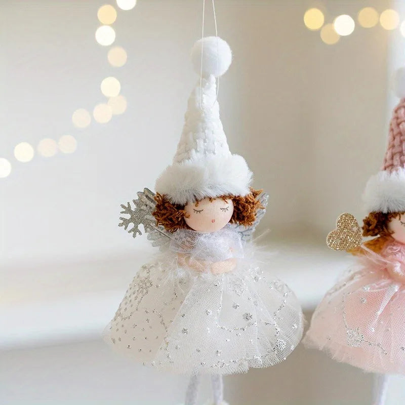 2024 Navidad Christmas Angel Dolls Xmas Tree Pendant Ornaments 2025 New Year Gifts Christmas Decoration for Home Natal Noel Deco