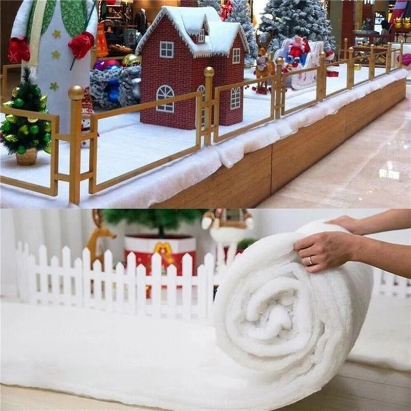 Fake Snow Blanket Frozen Party Snow Winter Christmas Decoration New Year Decoration  Cotton Fibre Christmas Decorations For Home