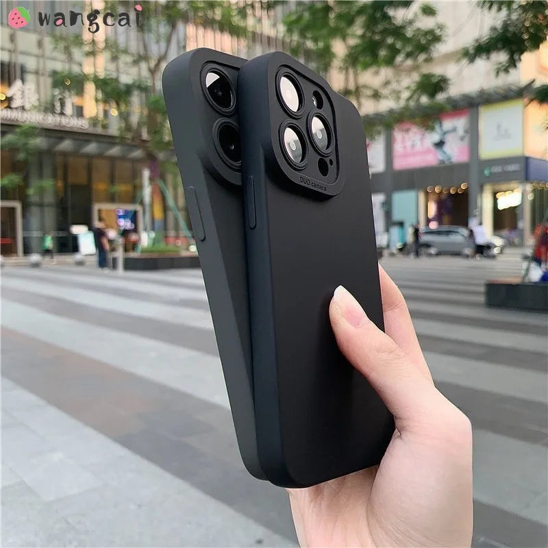 Solid Color Silicone Phone Case for Xiaomi Redmi A3 13C 12 4G A1 A2 A1+ A2+ 10 10C 9A 8 8A 7 7A 6 6A Soft Cover Cases Boy Girl