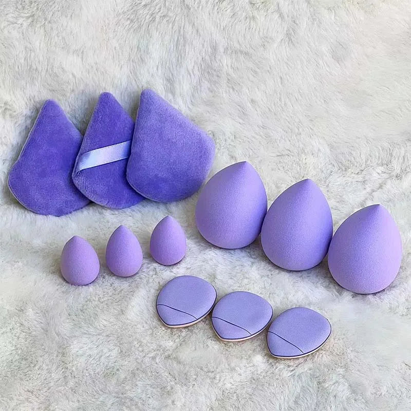 12pcs Beauty Tools Foundation Sponges Powder Puff  Soft Cosmetic Puff Makeup Sponge Blender Beauty Egg Women Make Up Accessories