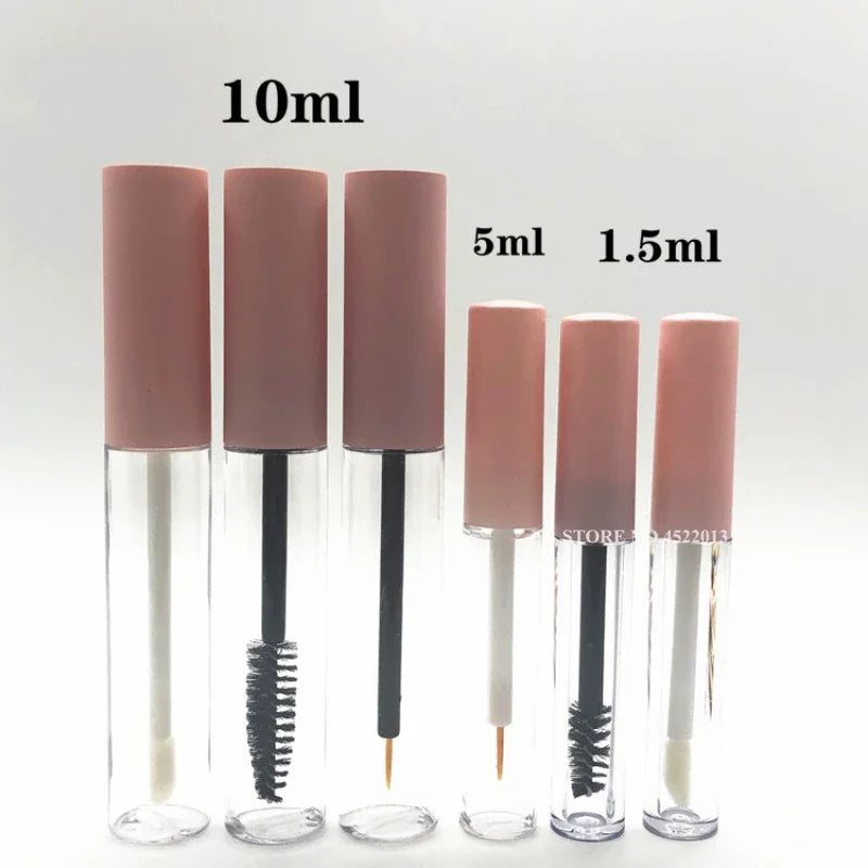 1.5ml Lip Gloss Tube 5ml 10ml Empty Pink Cap Lipgloss Mascara Tube Eyelash Tube Lip Gloss Bottle Packaging Lipgloss Container