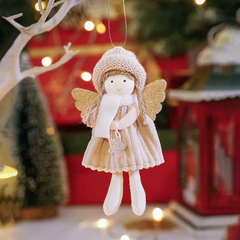 2024 New Year Gift Cute Christmas Angel Doll Xmas Tree Ornament Noel Deco Christmas Decoration for Home Natal Navidad 2023 Decor