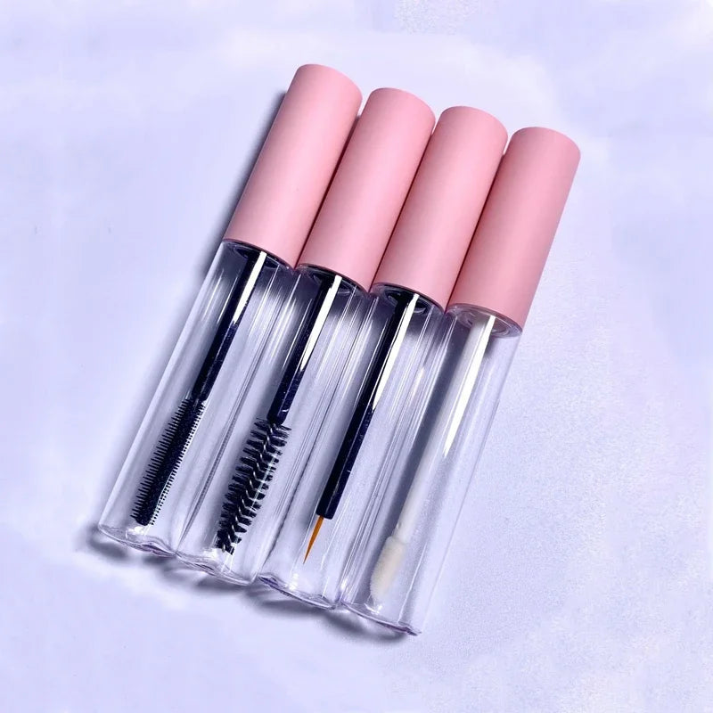 1.5ml Lip Gloss Tube 5ml 10ml Empty Pink Cap Lipgloss Mascara Tube Eyelash Tube Lip Gloss Bottle Packaging Lipgloss Container