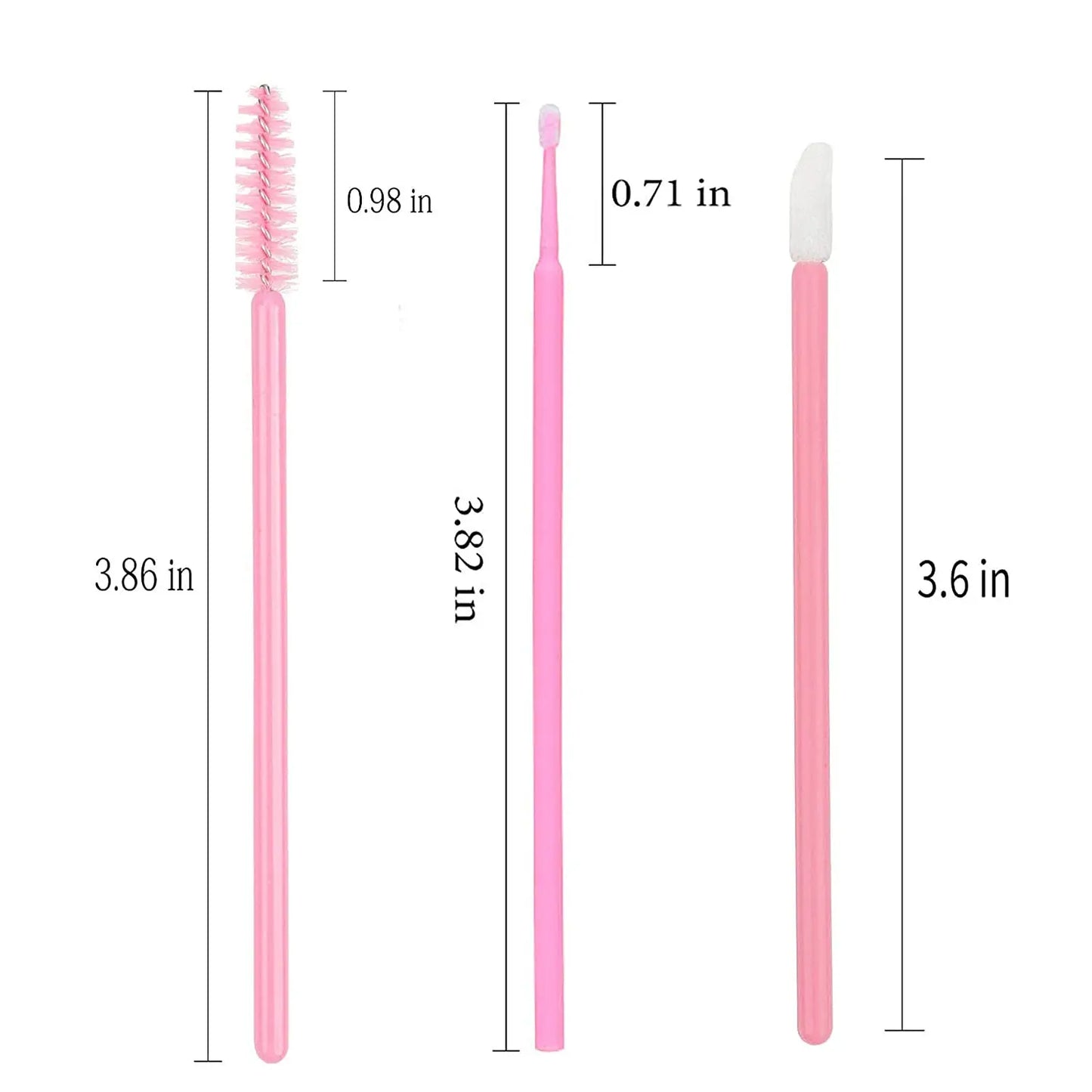 200pcs Disposable Brushes Set Mascara Wands Lip Brushes