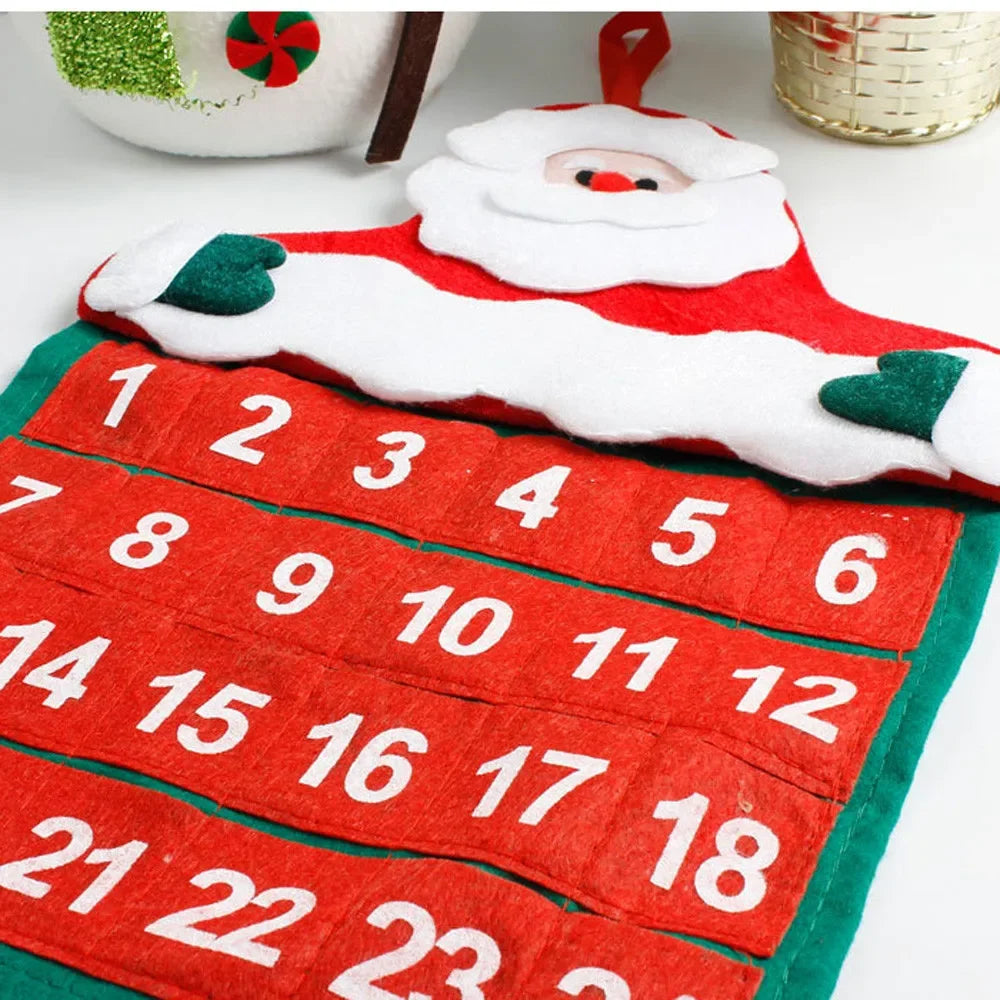 Christmas Decorations Calendar Advent Calendars  Pendant Santa Claus Hotel Lobby Family Pendant